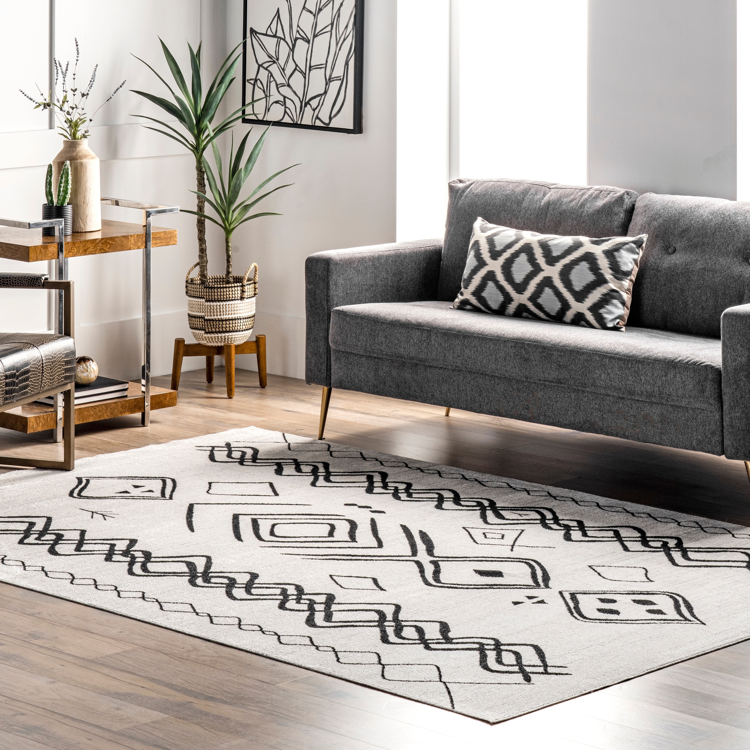 Nuloom Janelle SpinClean Machine Washable Transitional Moroccan Area Rug