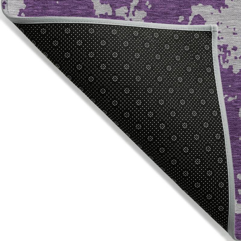 Machine Washable Indoor/ Outdoor Chantille Abstract Rug