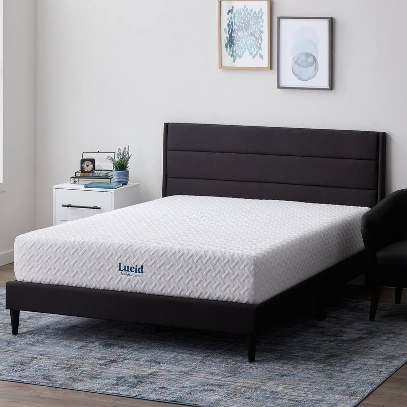 LUCID Comfort Collection 12-inch Plush Gel Memory Foam Mattress