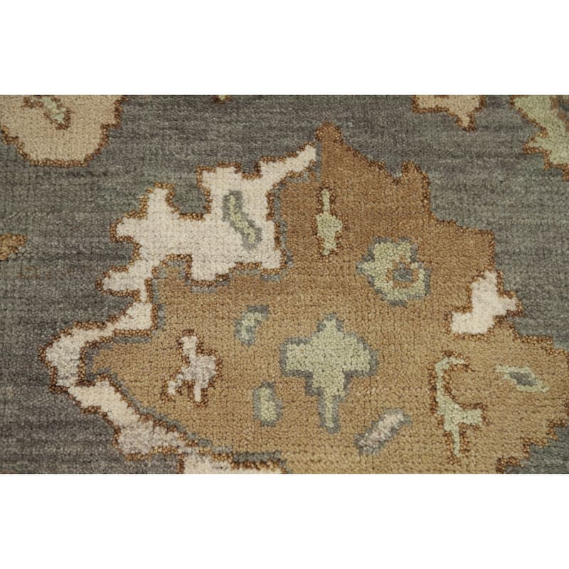 Gray Oushak Indian Area Rug Handmade Wool Carpet - 8'3" x 10'0"
