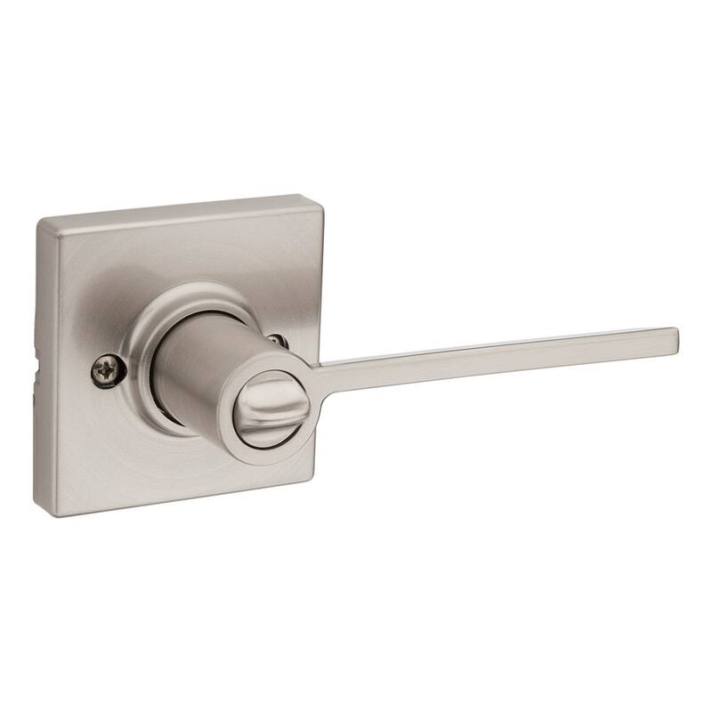 Kwikset Ladera Privacy Door Lever Set with Square Rose