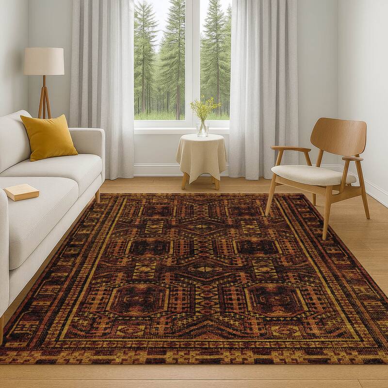 Premium Washable Super Soft Traditional Global Mayfield Rug