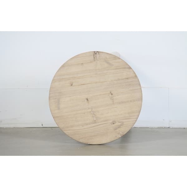 slide 2 of 2, 20" Round Side Table with Round Legs Weathered Natural - 54 x 84