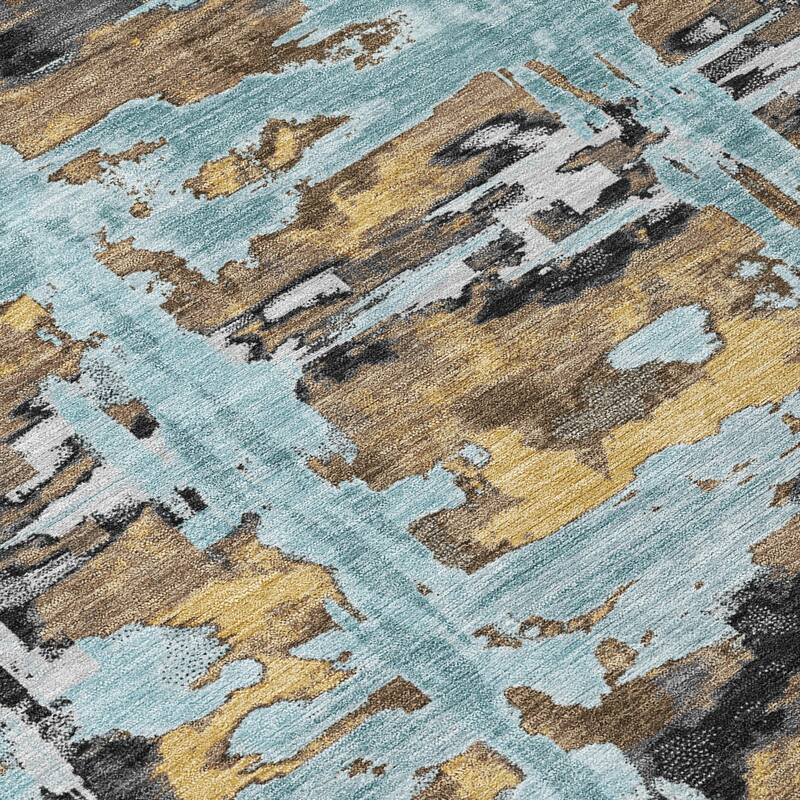 Machine Washable Indoor/ Outdoor Casual Fowler Chantille Rug