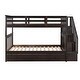 preview thumbnail 35 of 42, Multi-Functional Twin Over Twin Bunk Bed with 3 Drawers, Storage Stairs, Armrest and Full-Length Guardrails for Kids