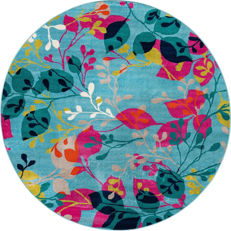 Contemporary Chorisia Collection Area Rug