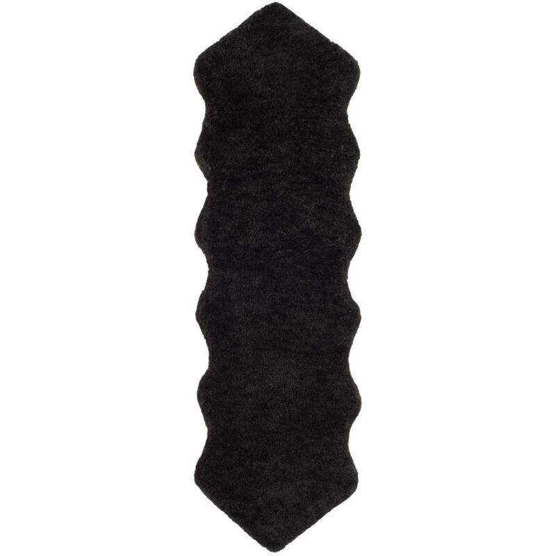 SAFAVIEH Handmade Sheep Shag Heilke Solid Rug