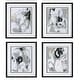 preview thumbnail 1 of 2, Uttermost Tangled Threads Abstract Framed Prints (Set of 4)