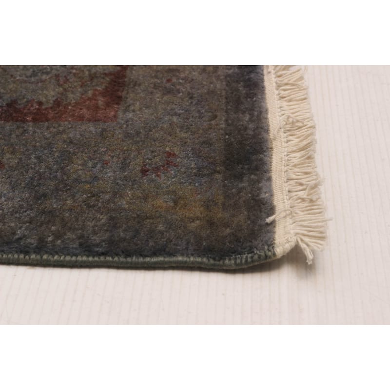 ECARPETGALLERY Hand-knotted Vibrance Grey Wool Rug - 8'2 x 9'11