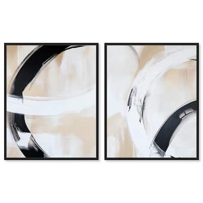Neutral Interplay II Canvas Set of 2 by Art Remedy
