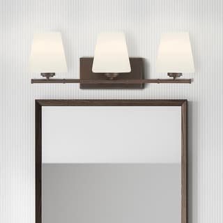 Hunter Fauna Grove 3-Light Bathroom Vanity Light - Modern, Transitional