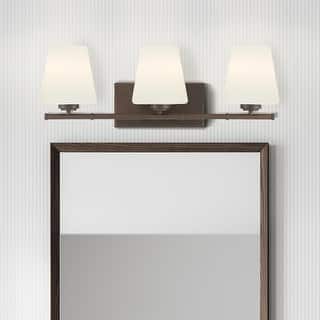 Hunter Fauna Grove 3-Light Bathroom Vanity Light - Modern, Transitional
