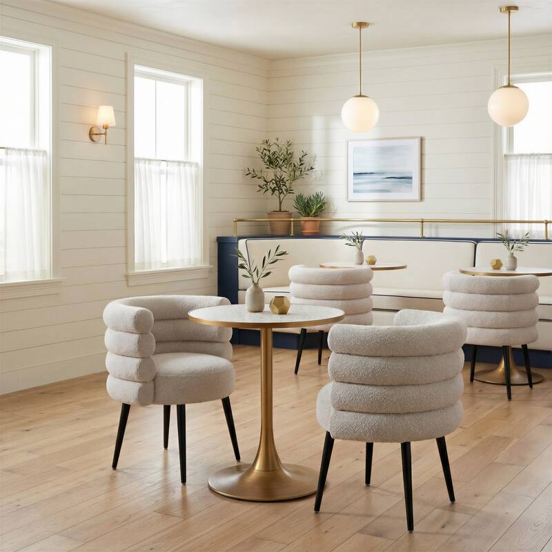 Bite Bistro Table Beige & Gold