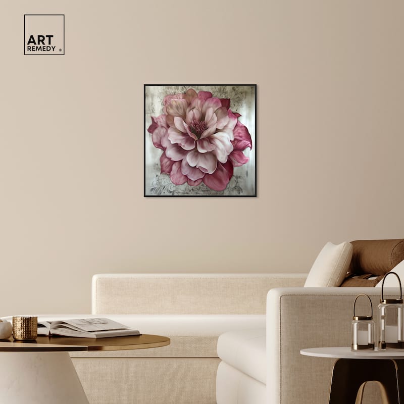 Art Remedy Darla Framed Floral Fine 1 Piece Canvas Wall Art