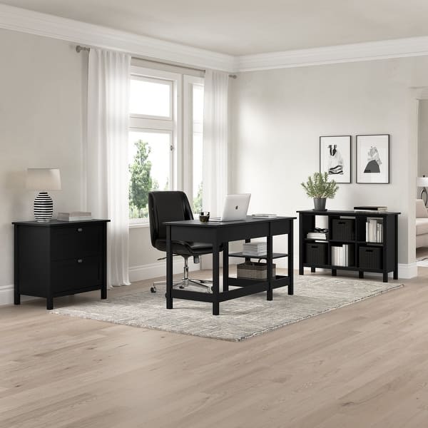 Broadview 54W Computer Desk with Shelves by Bush Furniture On Sale