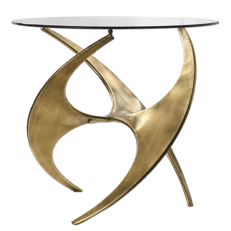 Uttermost Graciano Accent Table Designed by Grace Feyock - Antique Gold
