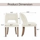preview thumbnail 47 of 144, Wooden Dining Chairs Set of 2/4/6,Modern Fabric Upholstered Dining Room Chair Kitchen Chairs