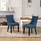 preview thumbnail 23 of 41, Grandview Tufted Dining Chair (Set of 2) Upholstered Navy Blue