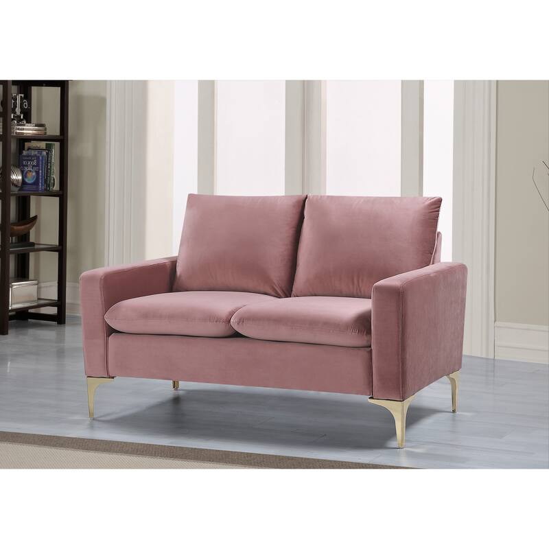 Buchan 54.7'' Velvet Square Arm Loveseat