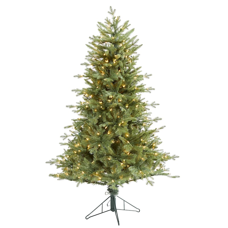 5' New Hampshire Spruce Christmas Tree with 300 Lights - Green