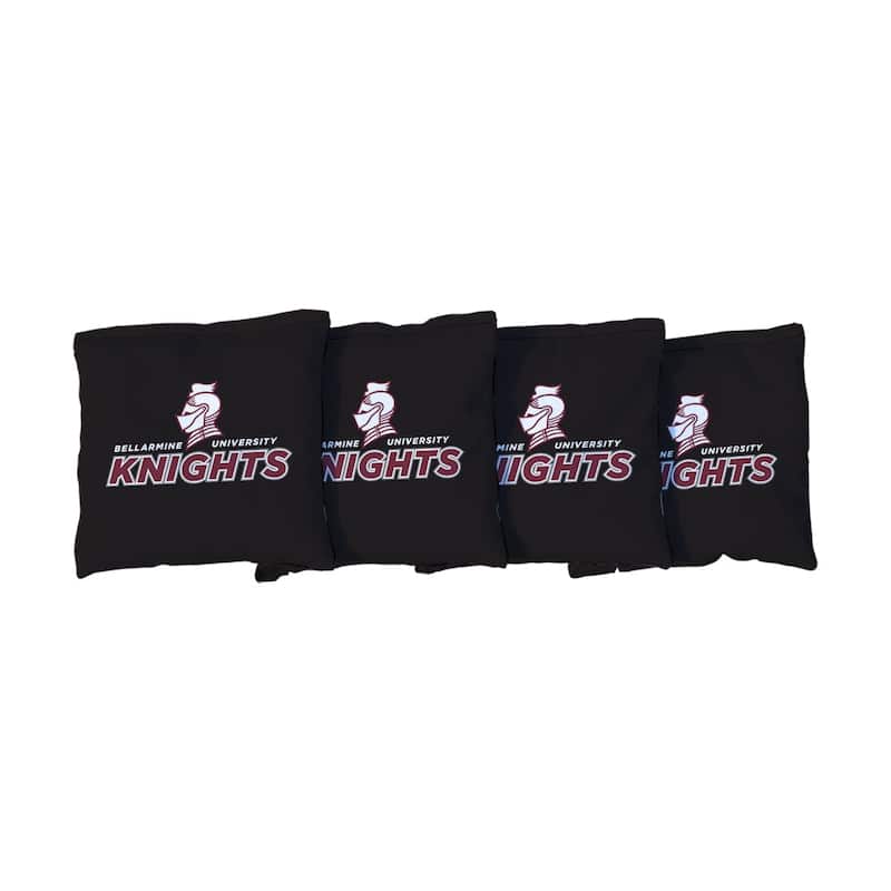 Replacement Bellarmine Knights Black Cornhole Bags - Corn Filled