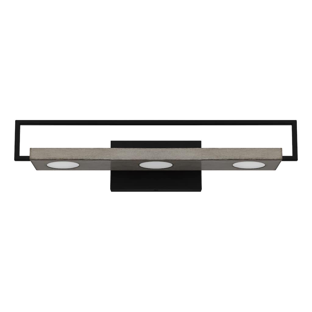 Winnett Integrated LED Matte Black Bath Bar