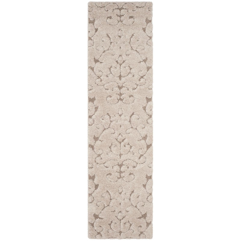 SAFAVIEH Florida Shag Valdemara Scroll Area 1.2-inch Thick Rug