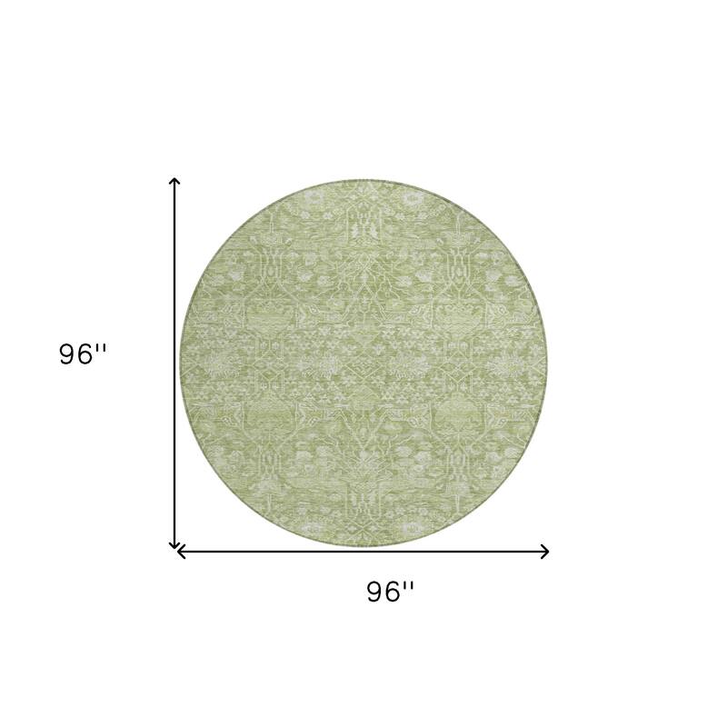 HomeRoots Floral Transitional Rectangle Outdoor Rug