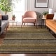 preview thumbnail 39 of 107, Premium Washable Super Soft Stripe Mayfield Rug Gold - 10' x 14' - Rectangle