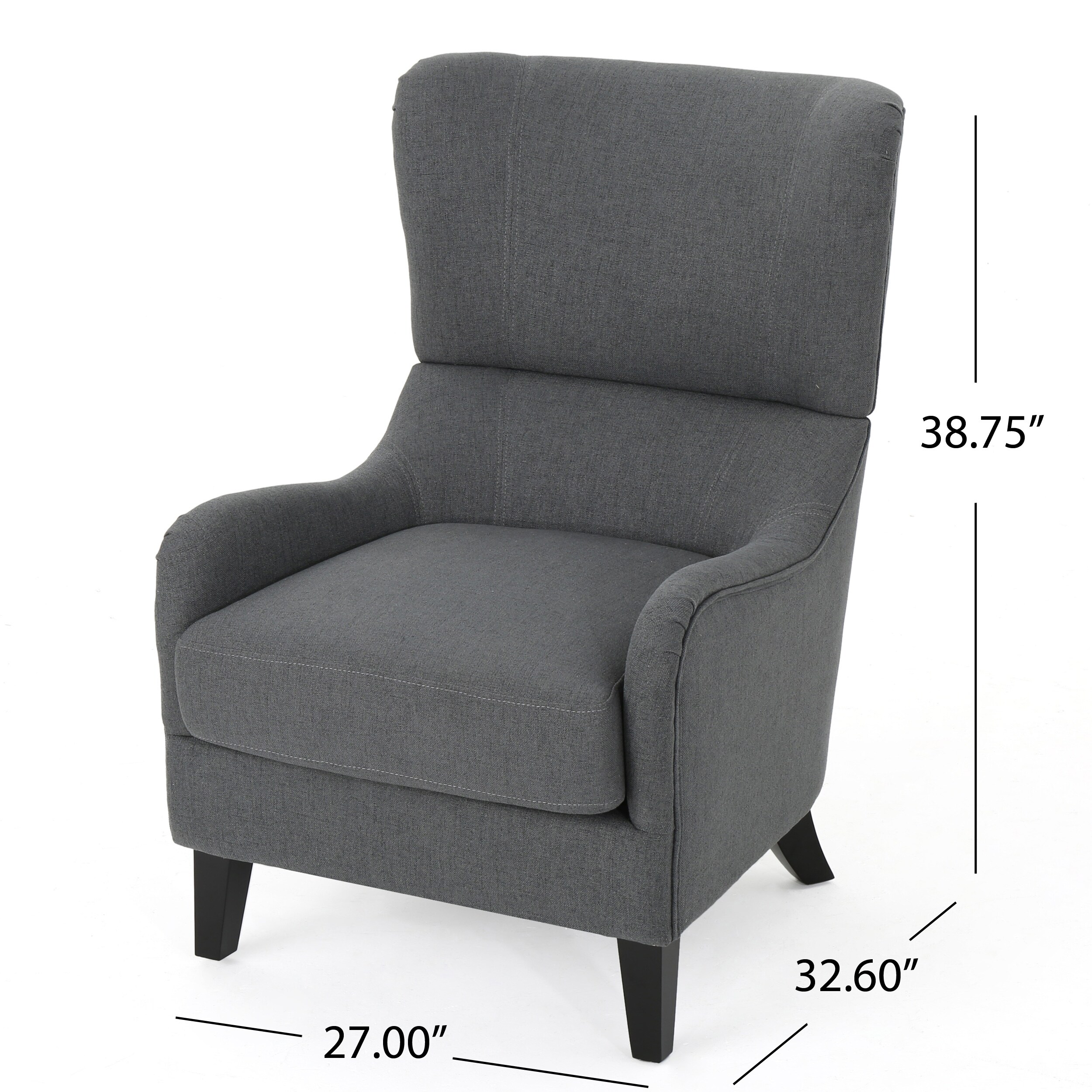Leisure Single Sofa Chair,Modern Upholstered Armchair with Solid