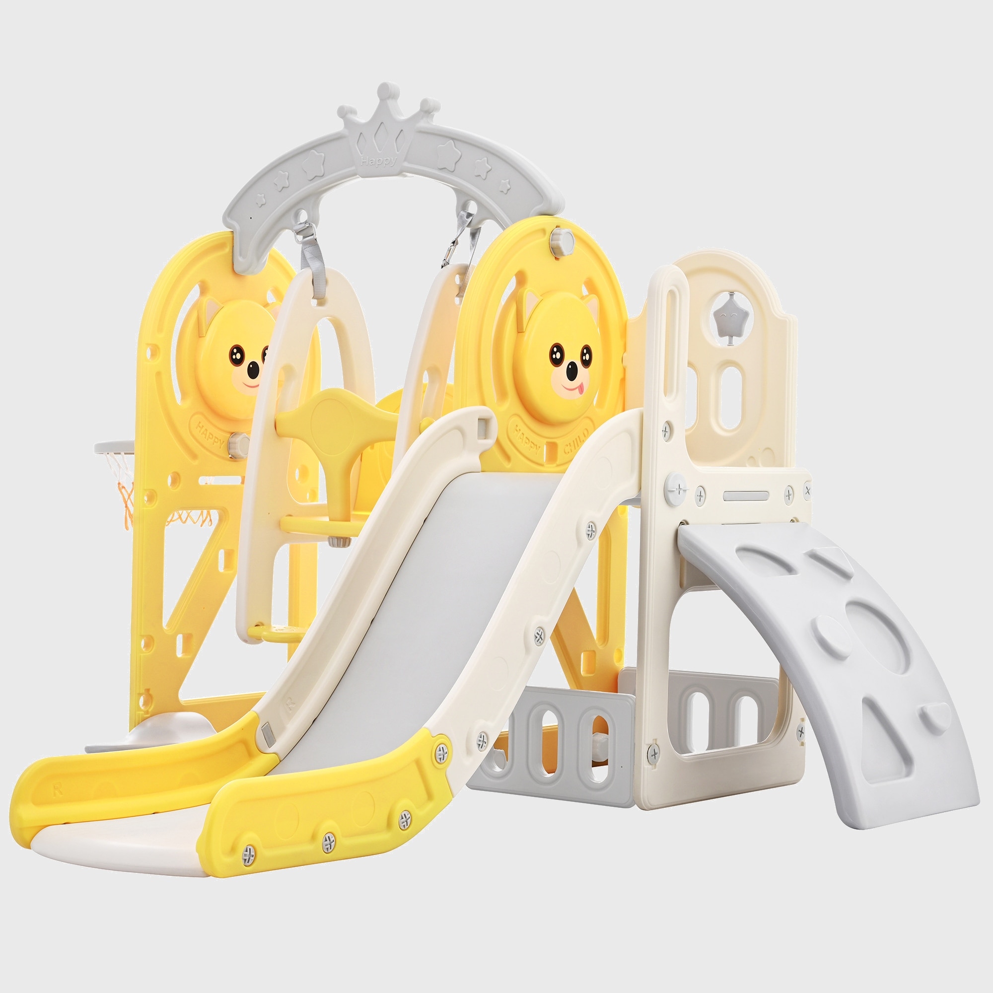 Toddler slide swing set best sale