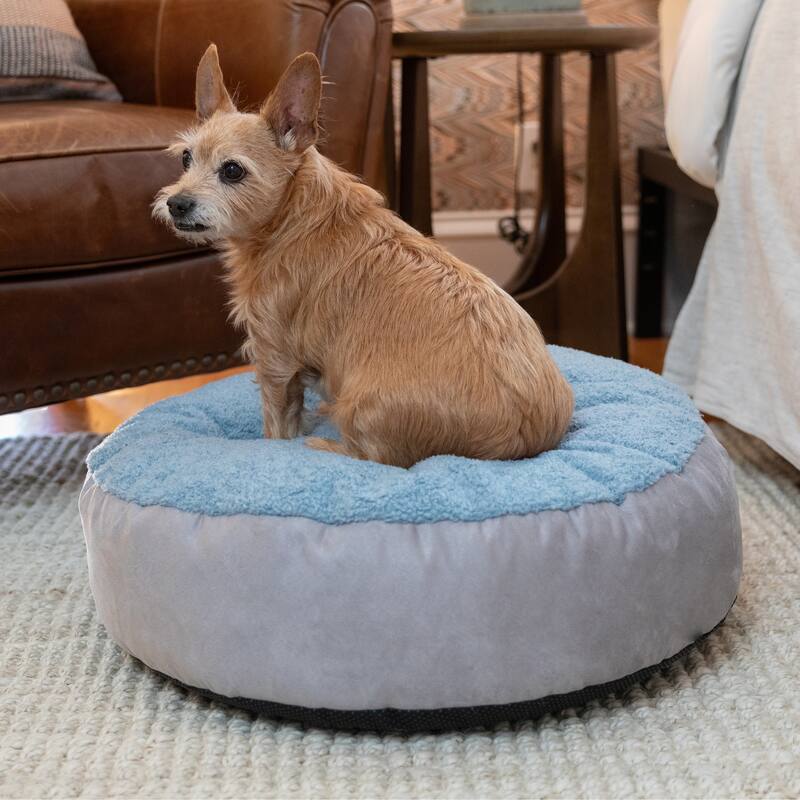Jaxx Robbi Dog Bed Premium Synthetic-Fur Memory Foam Bean Bag Bed