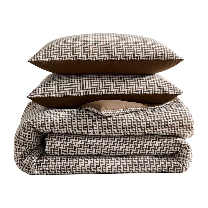Eddie Bauer Harrison Cotton Brown Reversible Comforter Set