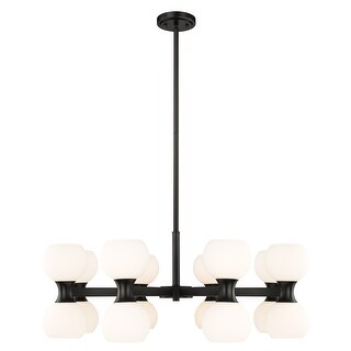 Artemis by Z-Lite 16 Light Chandelier in Matte Black
