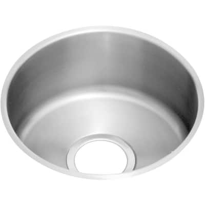 Elkay Lustertone 18-3/8" Undermount Single Basin Stainless Steel Bar - Stainless Steel