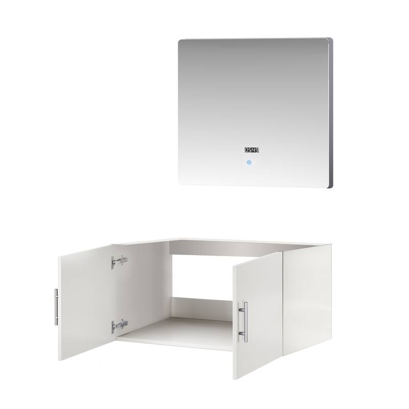 Geneva Bath Vanity No Top and Mirror