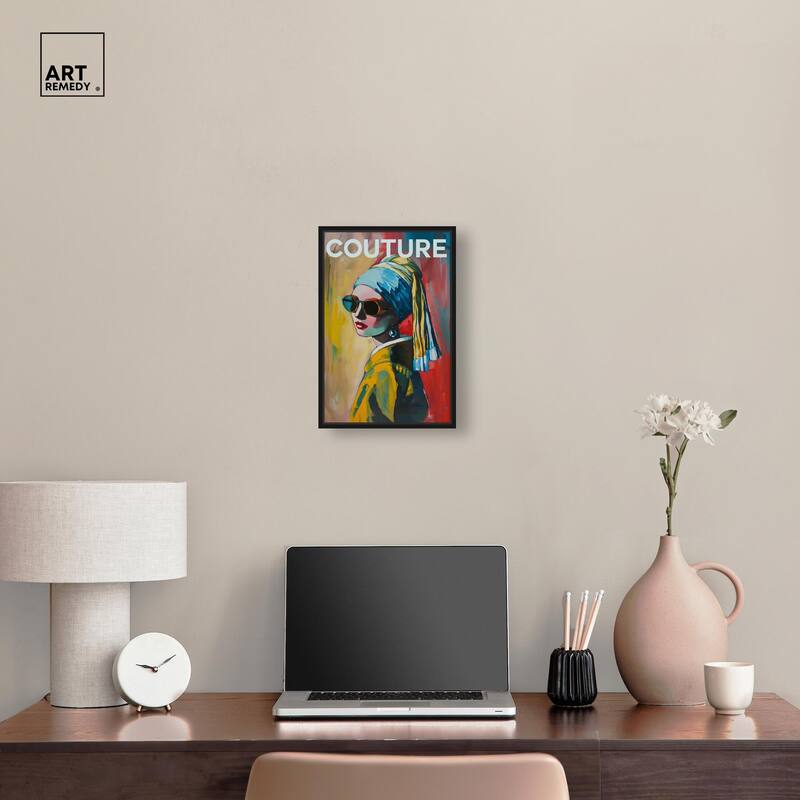 Pearl Earring Cover Canvas by Art Remedy