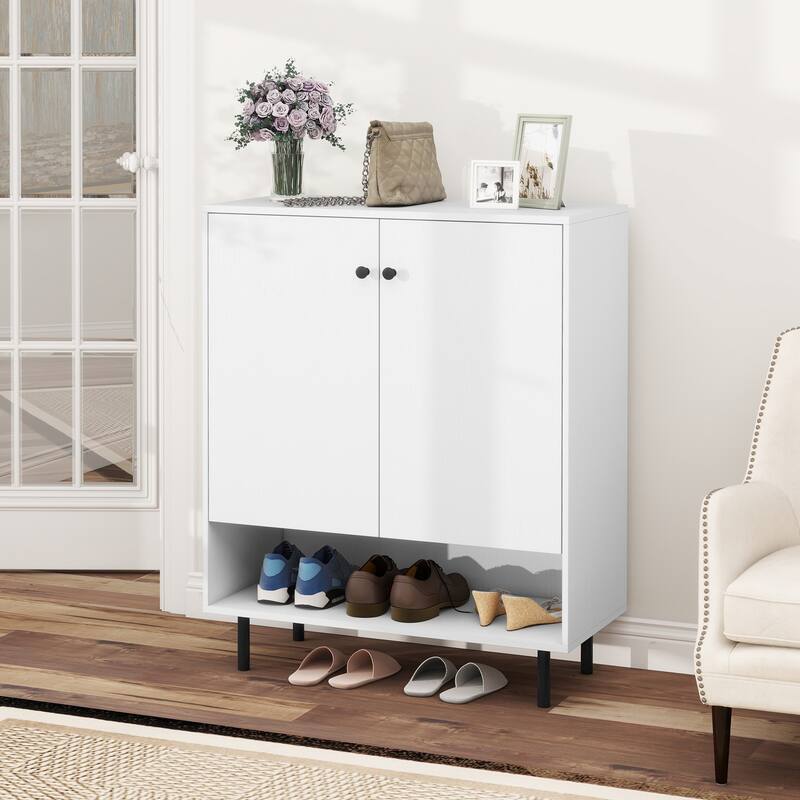 Gymax Sideboard Buffet Cabinet 2-Door Kitchen Storage Cabinet w/