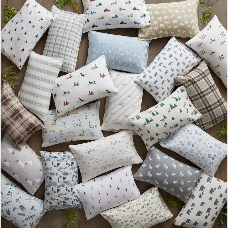 Eddie Bauer Printed Cotton Flannel Sheet Set
