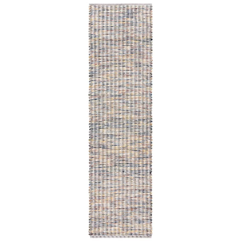 SAFAVIEH Handmade Natura Elisaveta Wool Rug - Gold/Ivory - 2'3" x 8' Runner