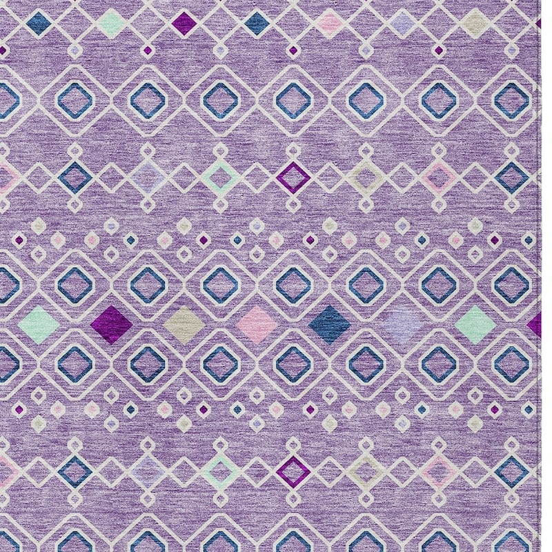 HomeRoots Geometric Modern Rectangle Outdoor Rug