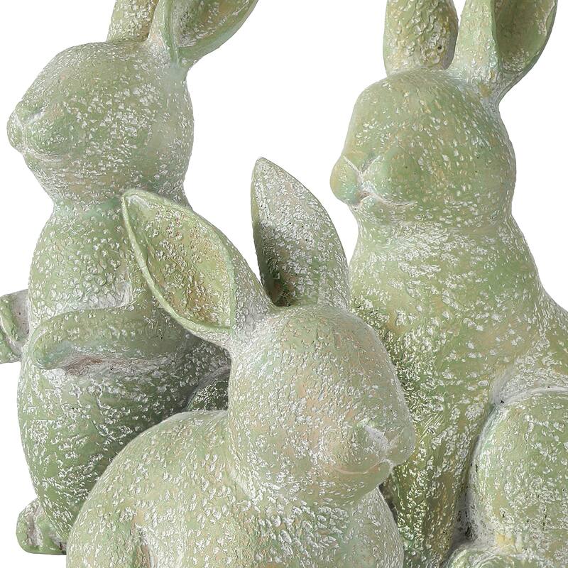5" Resin Garden Bunny Set of 3