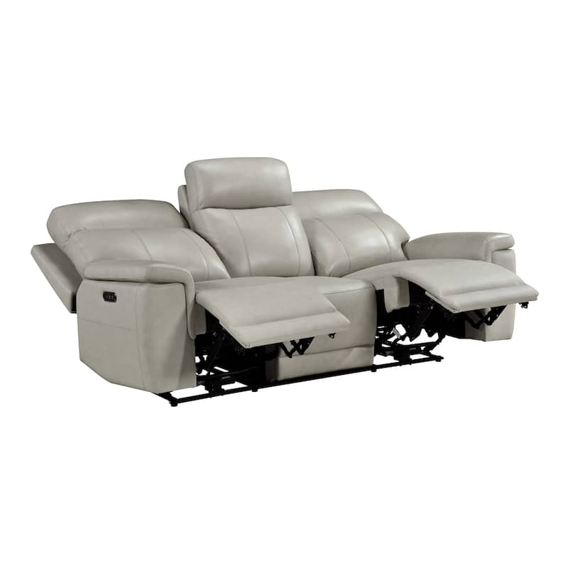 Vireo 87" Leather Power Double Reclining Sofa with Power Headrest