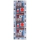 preview thumbnail 1 of 2, SAFAVIEH Santa Monica Kids Sakae Machine Washable & Slip Resistant Rug 2'6" x 8' Runner - Grey/Blue - Runner