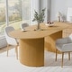 preview thumbnail 24 of 40, 67" Nordic Style Oval Dining Table - for 6 People Wood - 79*33