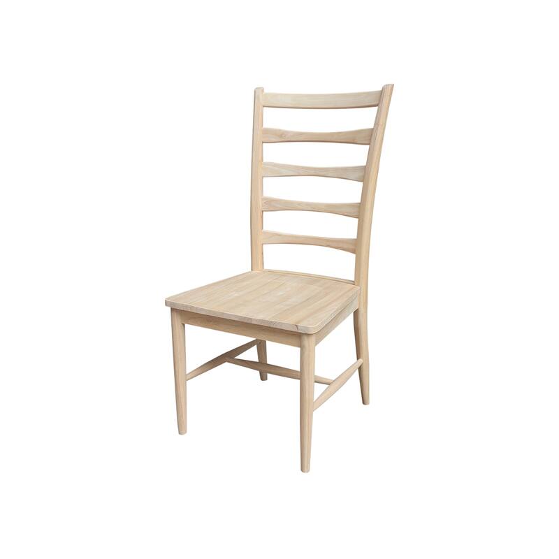 Set of Two Solid Wood Haven Dining Chairs, Unfinished