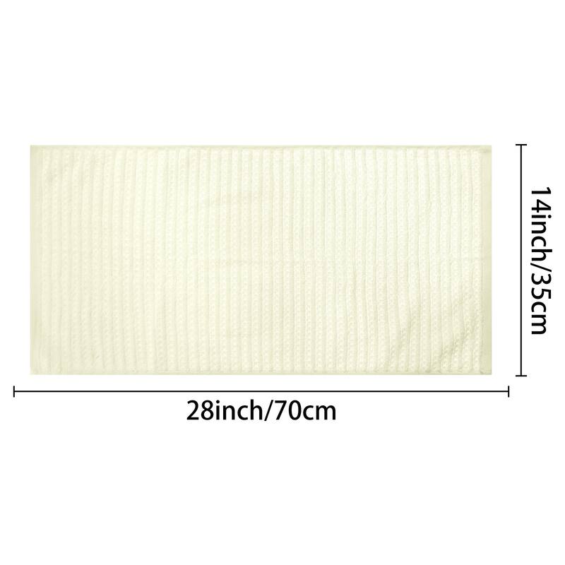 Solid Striped Hand Towels 14" x 28", 100% Cotton Soft Absorbent Towel Sets for Bathroom, Hotel