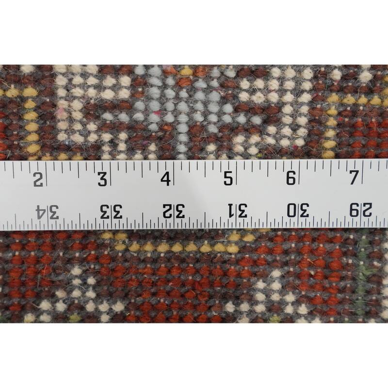 Hand Knotted Oriental 100% Wool Carpet Traditional Medallion Beige & Ivories Heriz (serapi) Area Rug - 3' 0'' X 2' 0''