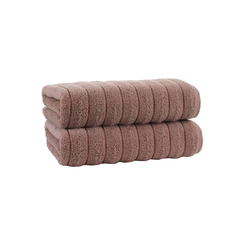 Vague Turkish Cotton 2 pcs Bath Sheets - 35'x67' Bath Sheet - Beige