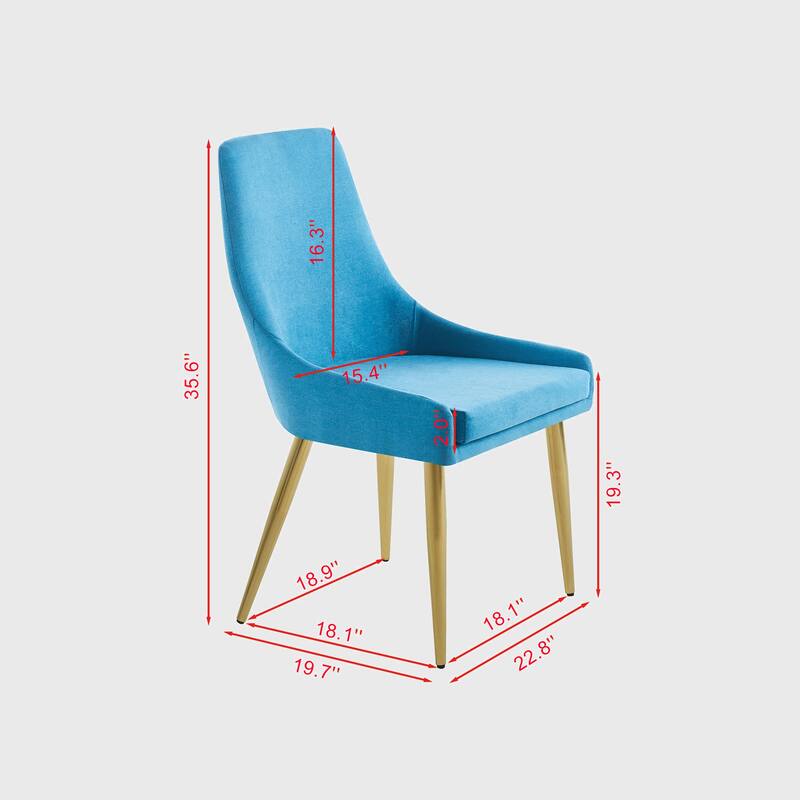 Fabric Dining Chairs Set of 2